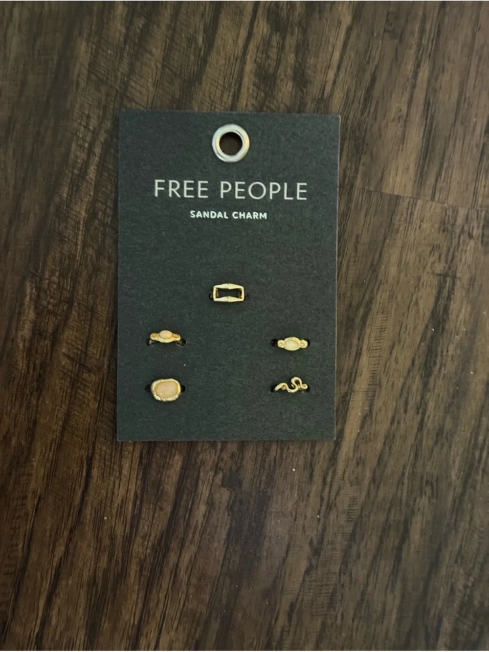 Free People Gold sandal charm set